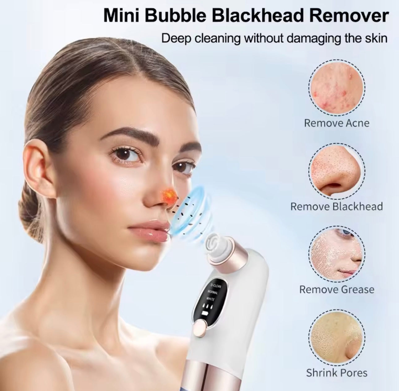 Remove Blackheads in Minutes – Powerful Pore Vacuum Cleaner